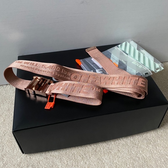 SOLD **OFF WHITE ROSE GOLD BELT** - Picture 2 of 11